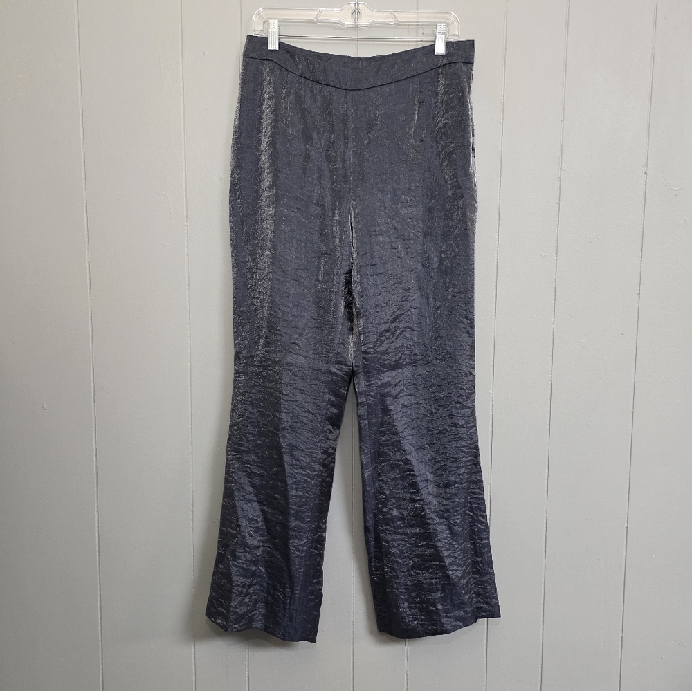 Nipon Boutique Gray Matallic Dress Pant Trousers Size 8